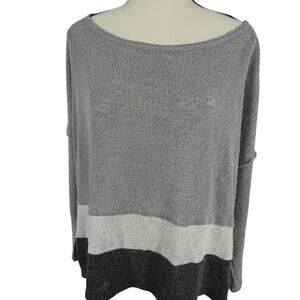 Style Rack Small Boxy Oversized Cropped Sweater Sheer Knitted Casual Hipster
